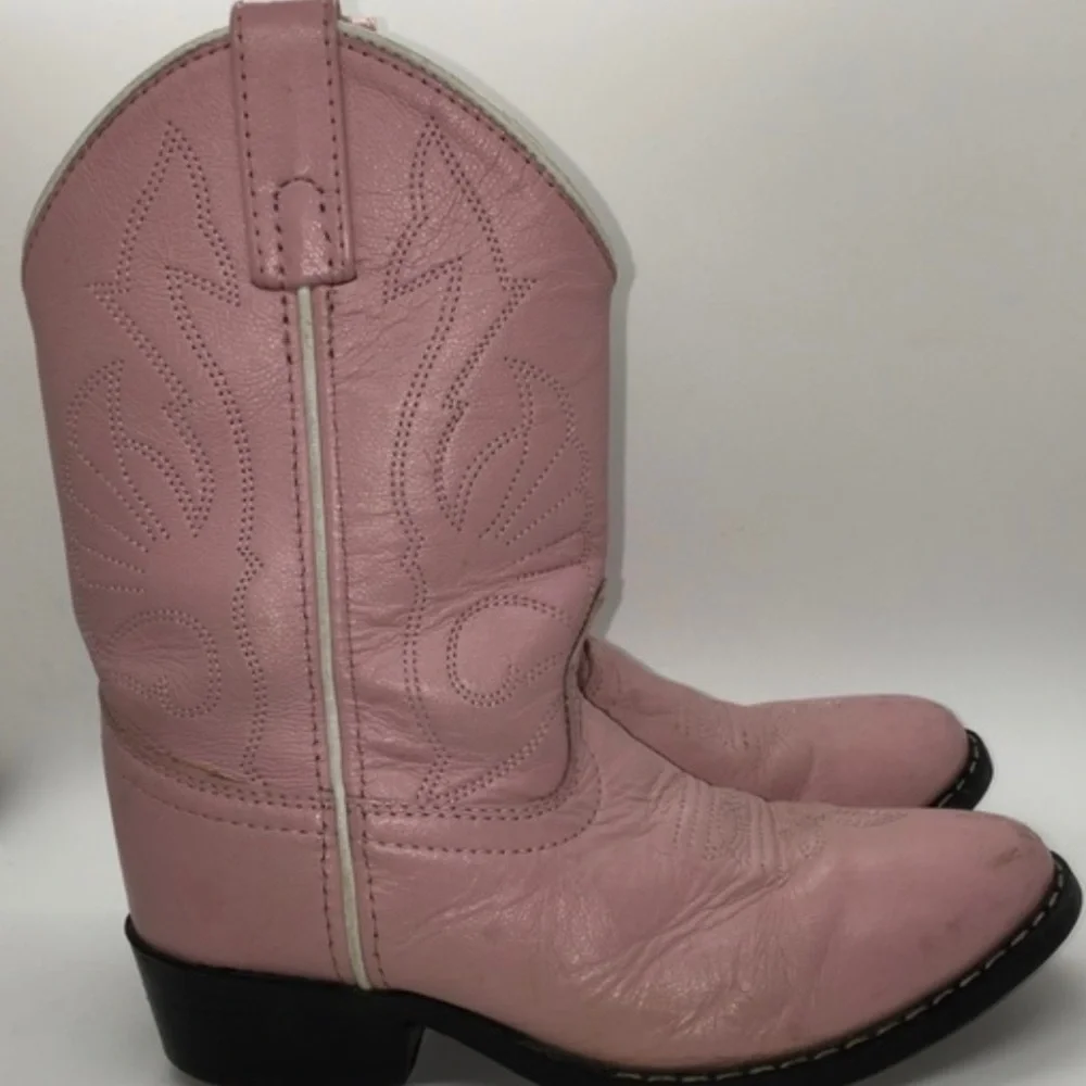 Masterson Boot Co. girls’ pink leather boots 5.5